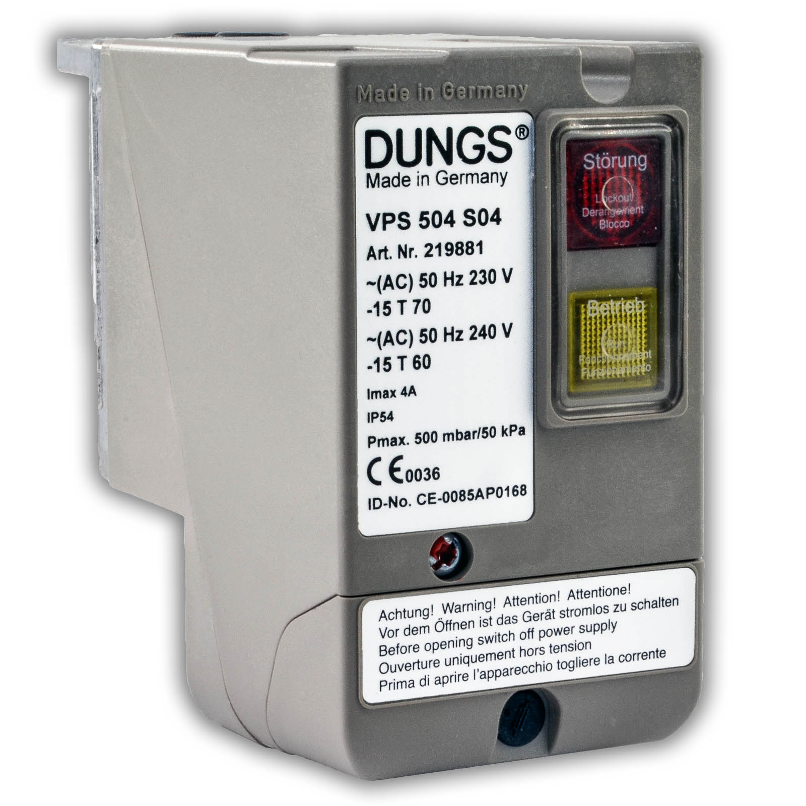 Контроль герметичности DUNGS VPS 504 S04 We605580, 13010090