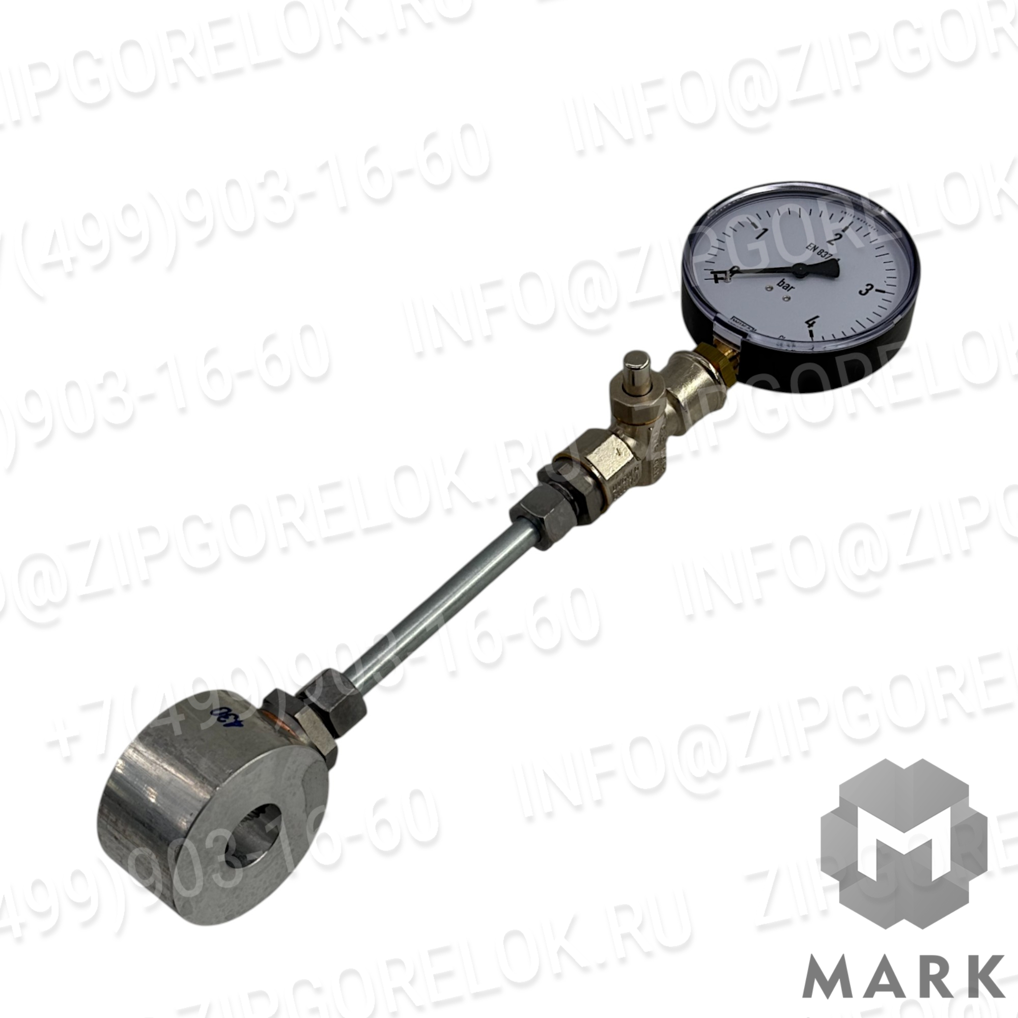 Манометр 0-1.6 bar RF100 G 1/2B, арт. 641148 (We641148), Weishaupt (Вайсхаупт)