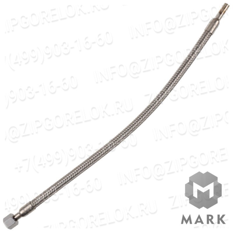 Шланг напорный в комплекте DN8 500mm stain. st., арт. 11155200752 (We11155200752), Weishaupt (Вайсхаупт)