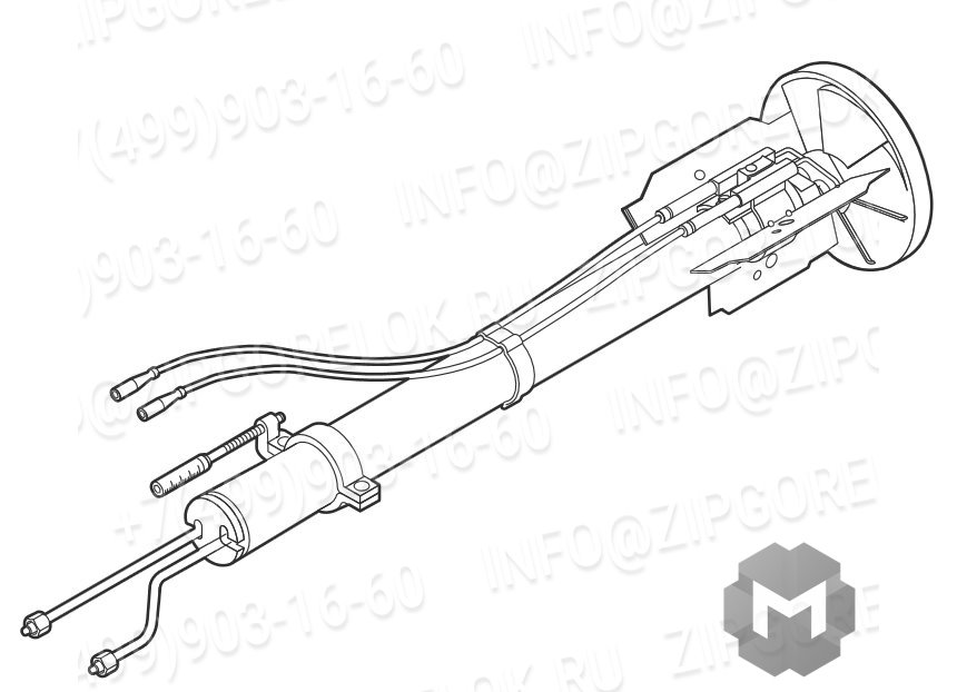 Шток форсуночный WL30Z-C ext. by 200 mm, арт. 24031010040 (We24031010040), Weishaupt (Вайсхаупт)
