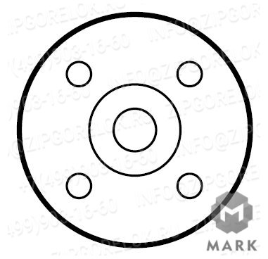 452921 Screwed flange DN50 DIN EN 1092-1/13/B1/. Weishaupt (Вайсхаупт)