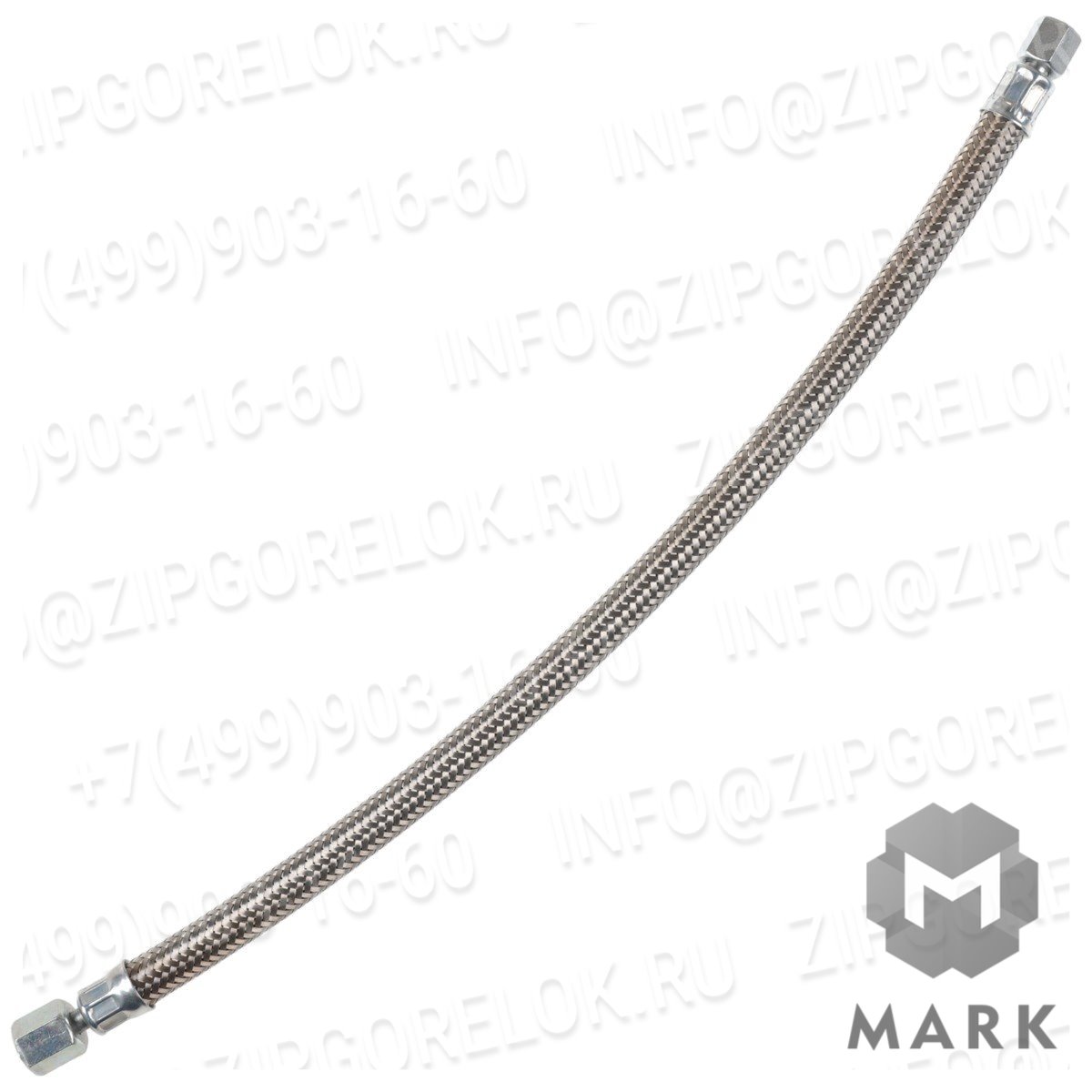 491239 Pressure hose DN 4, 380mm, 6-L / M10 x 1. Weishaupt (Вайсхаупт)